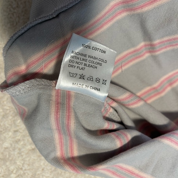 Parke Valentine’s Day Mockneck Pullover Lavender Darling Stripe Size XXL New - Picture 10 of 10